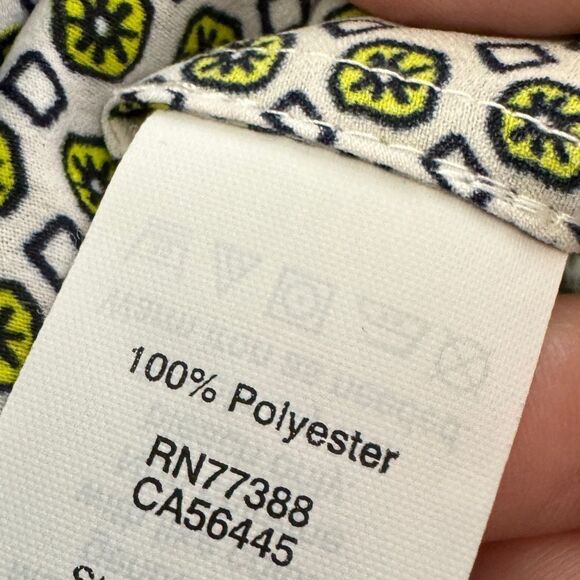 J. Crew Printed Ruffle Tank Top Green - Picture 8 of 9